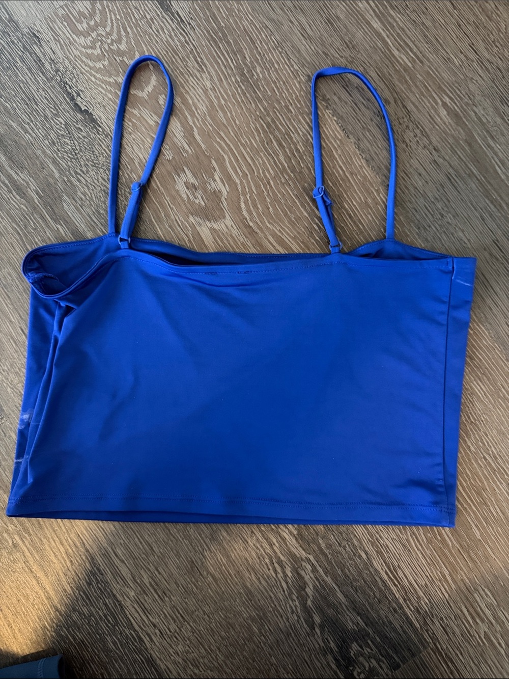 Express Royal Blue Cropped Cami Tank